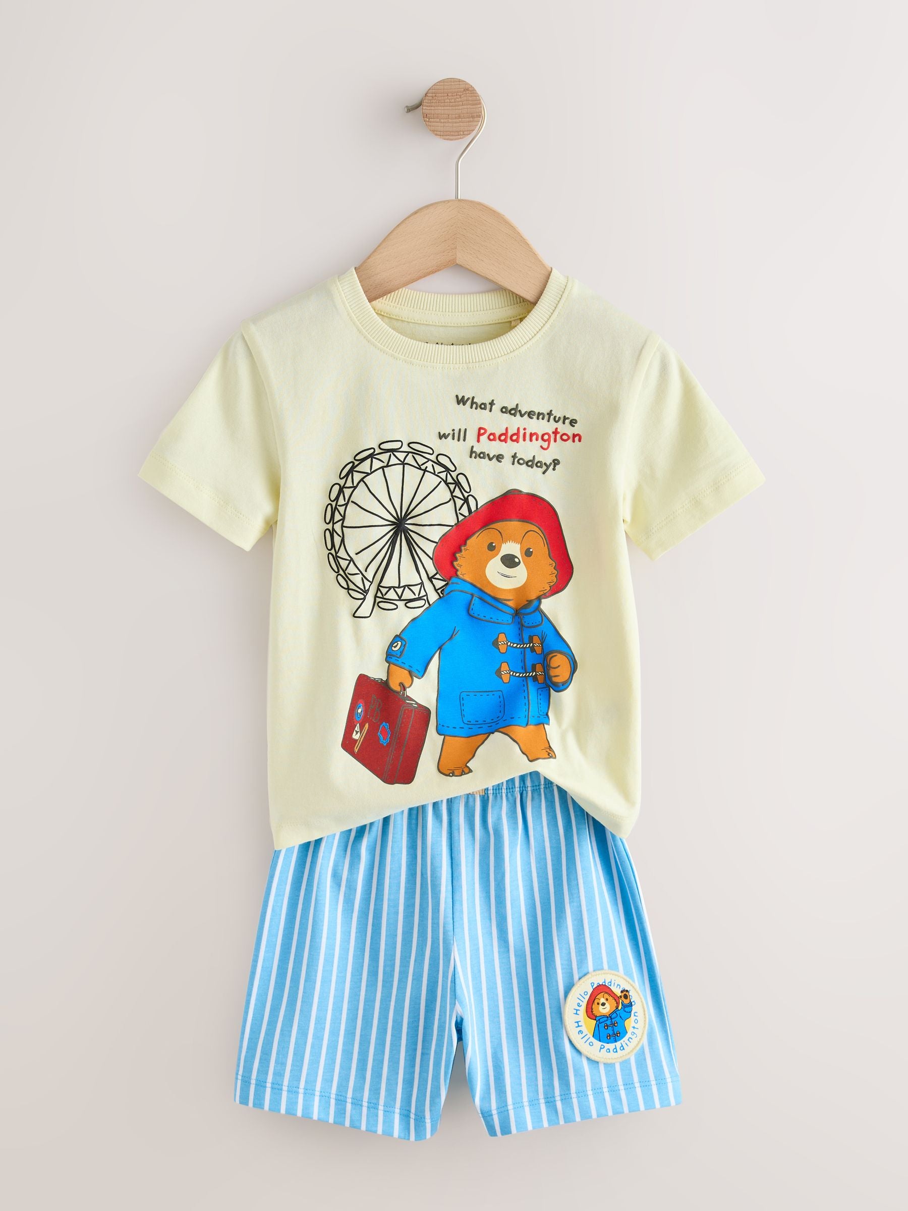 Blue/Yellow Single Paddington Short Pyjamas (9mths-8yrs) image 7