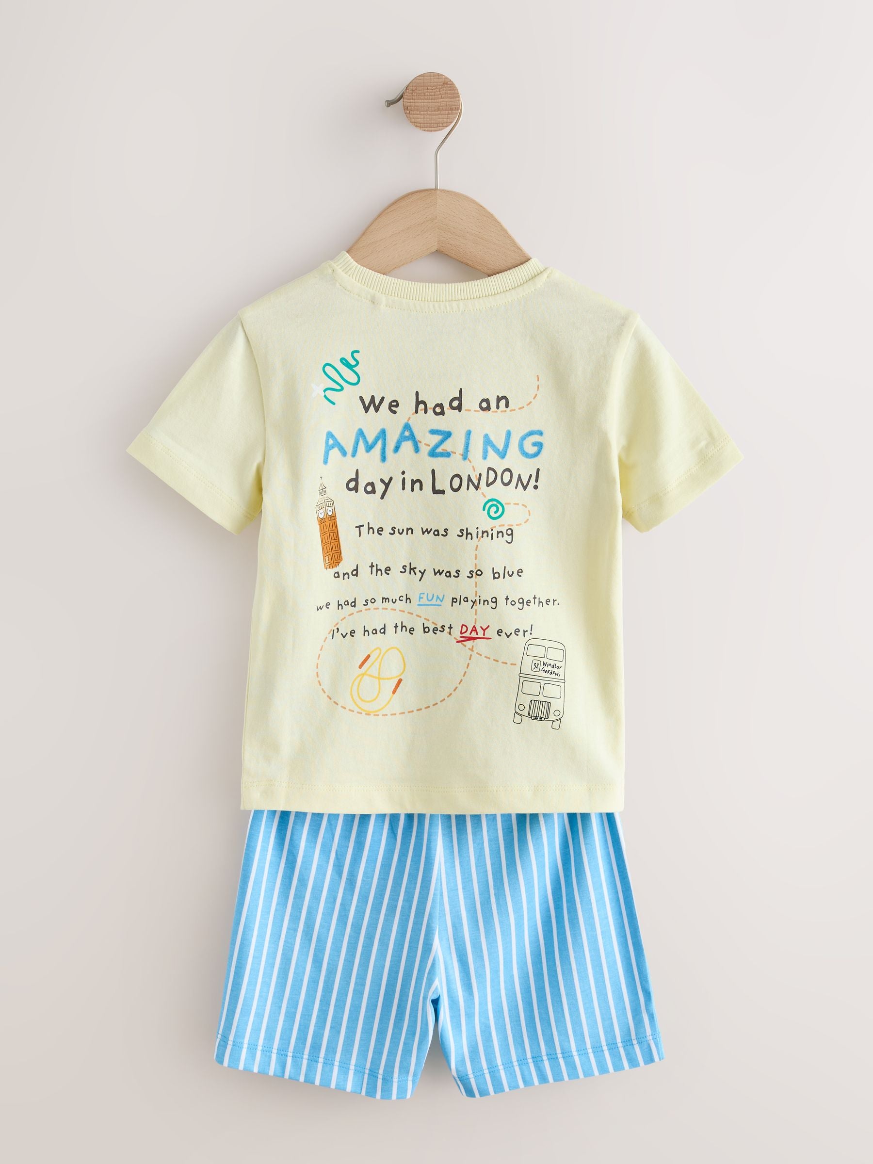 Blue/Yellow Single Paddington Short Pyjamas (9mths-8yrs) image 8