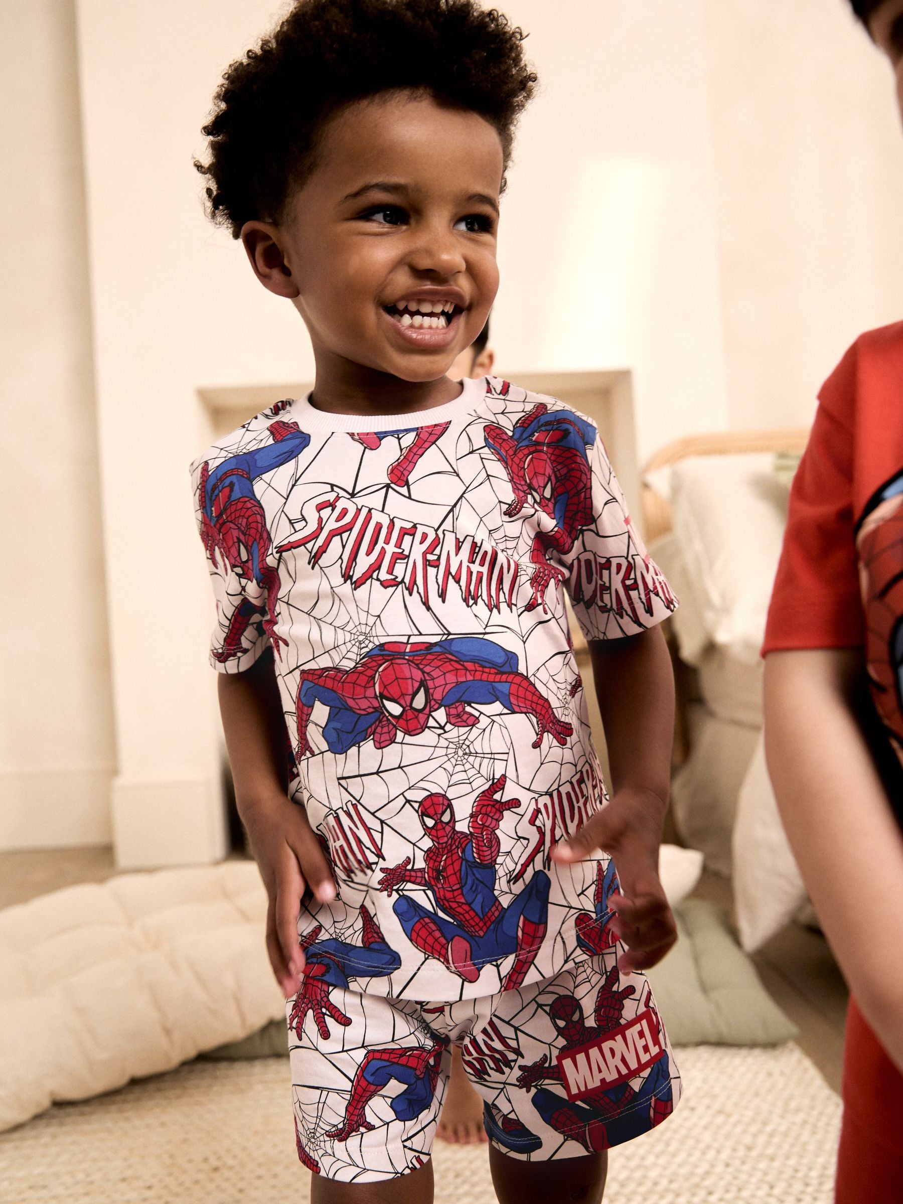Dsiney Kidz - Black/Red Spiderman Short Pyjamas 3 Pack (12mths-10yrs) image 4