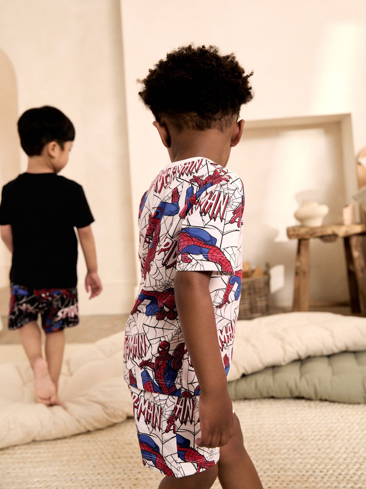Dsiney Kidz - Black/Red Spiderman Short Pyjamas 3 Pack (12mths-10yrs) image 5