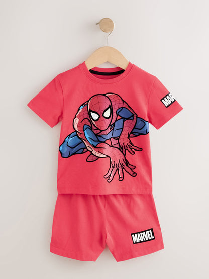 Dsiney Kidz - Black/Red Spiderman Short Pyjamas 3 Pack (12mths-10yrs) image 9