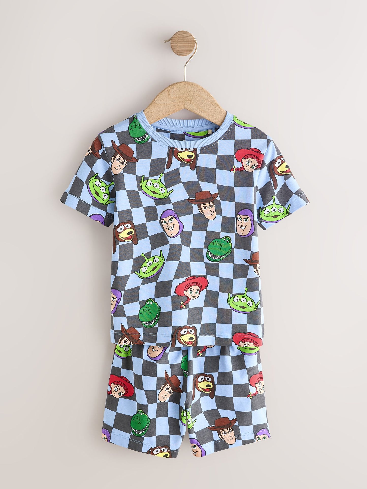Black/Green/Blue/White Toy Story Short Pyjamas 2 Pack (9mths-8yrs) image 3