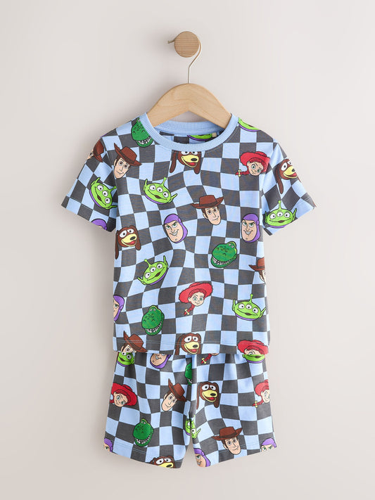 Black/Green/Blue/White Toy Story Short Pyjamas 2 Pack (9mths-8yrs) image 3