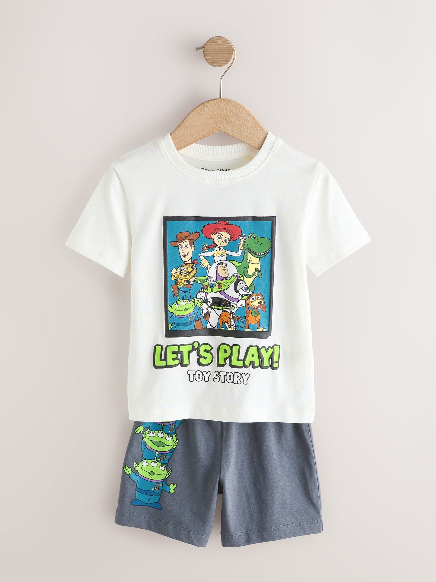 Black/Green/Blue/White Toy Story Short Pyjamas 2 Pack (9mths-8yrs) image 4