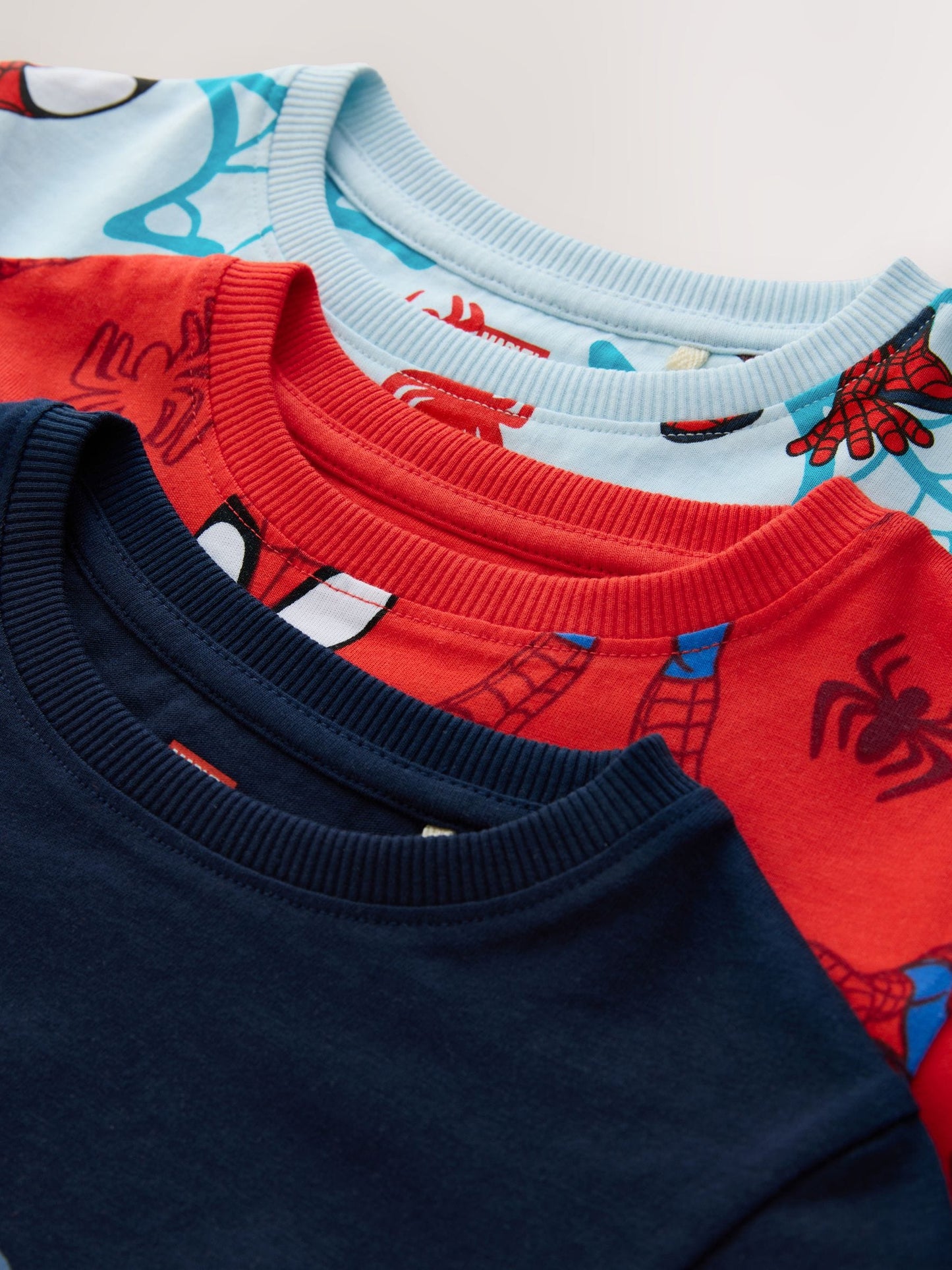 Dsiney Kidz - Navy/Red Spidey and Friends Short Pyjamas 3 Pack (12mths-10yrs) image 6