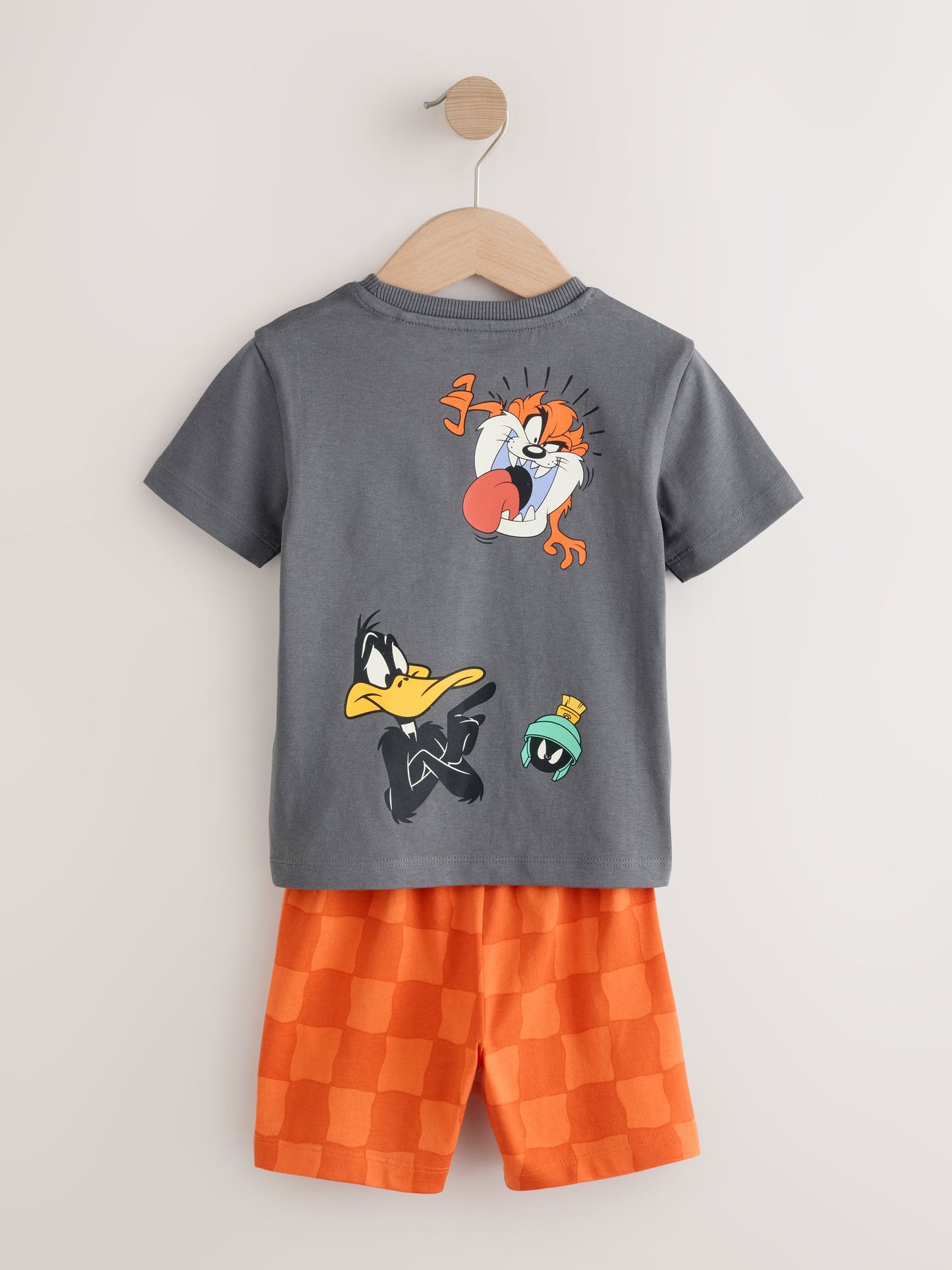 Orange/White/Grey Looney Tunes Short Pyjamas 2 Pack (9mths-10yrs) image 9