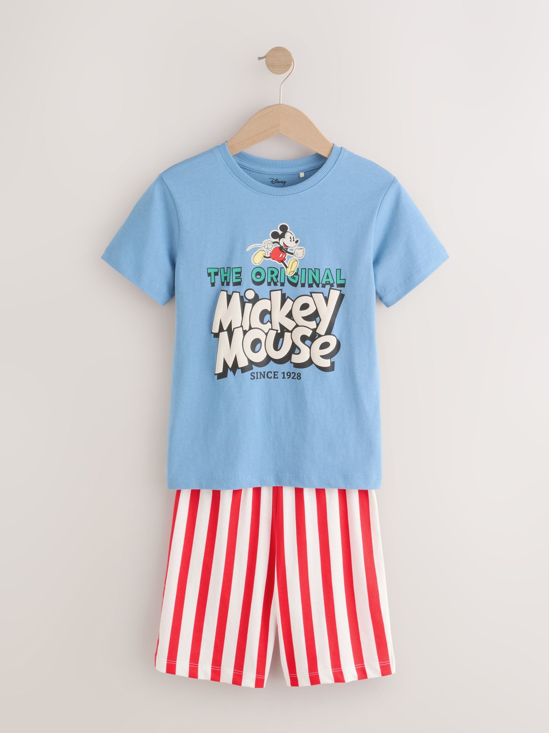 Dsiney Kidz - Red/Blue/Cream Mickey Mouse Short Pyjamas 3 Pack (9mths-9yrs) image 7