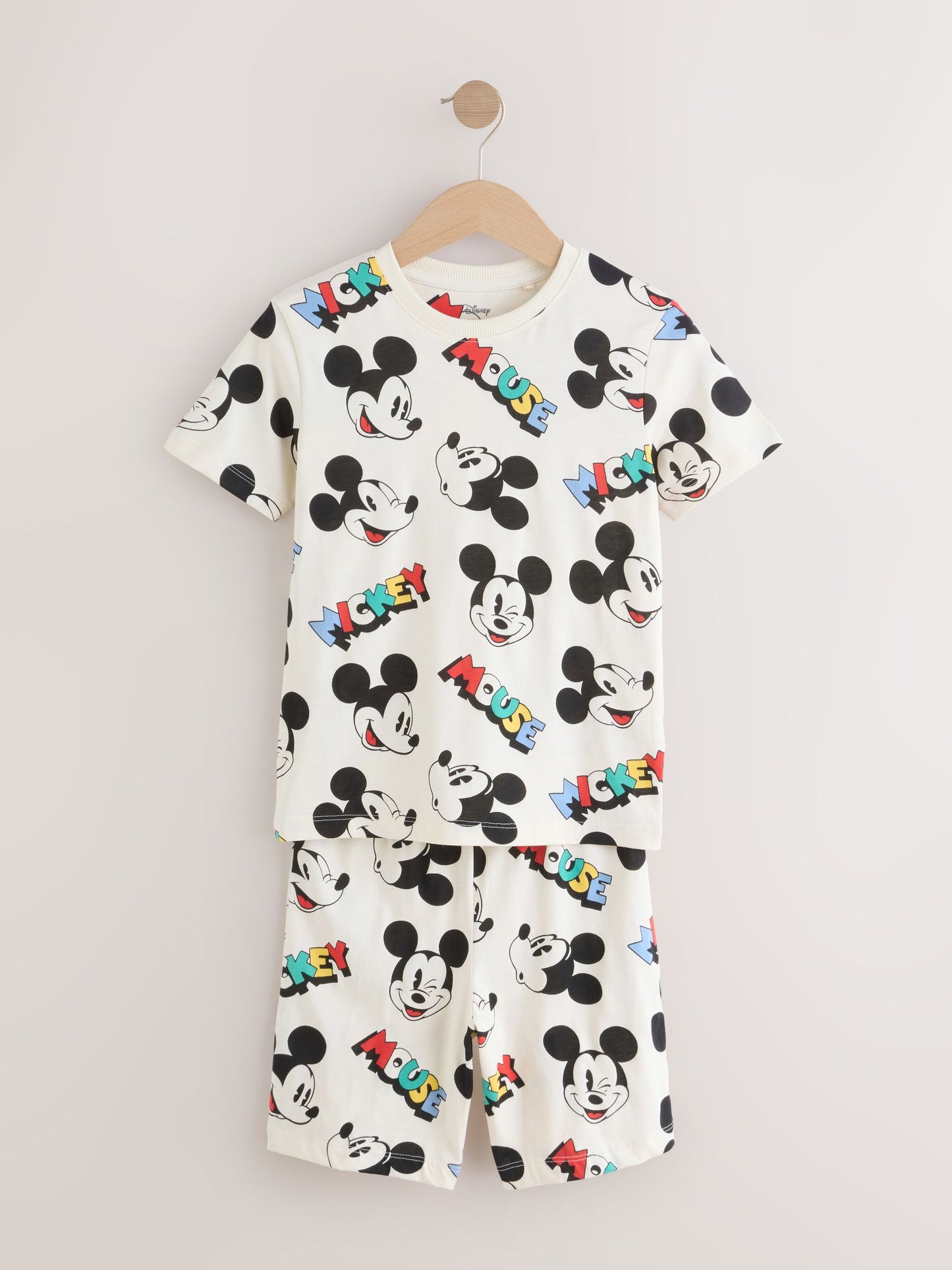 Dsiney Kidz - Red/Blue/Cream Mickey Mouse Short Pyjamas 3 Pack (9mths-9yrs) image 9