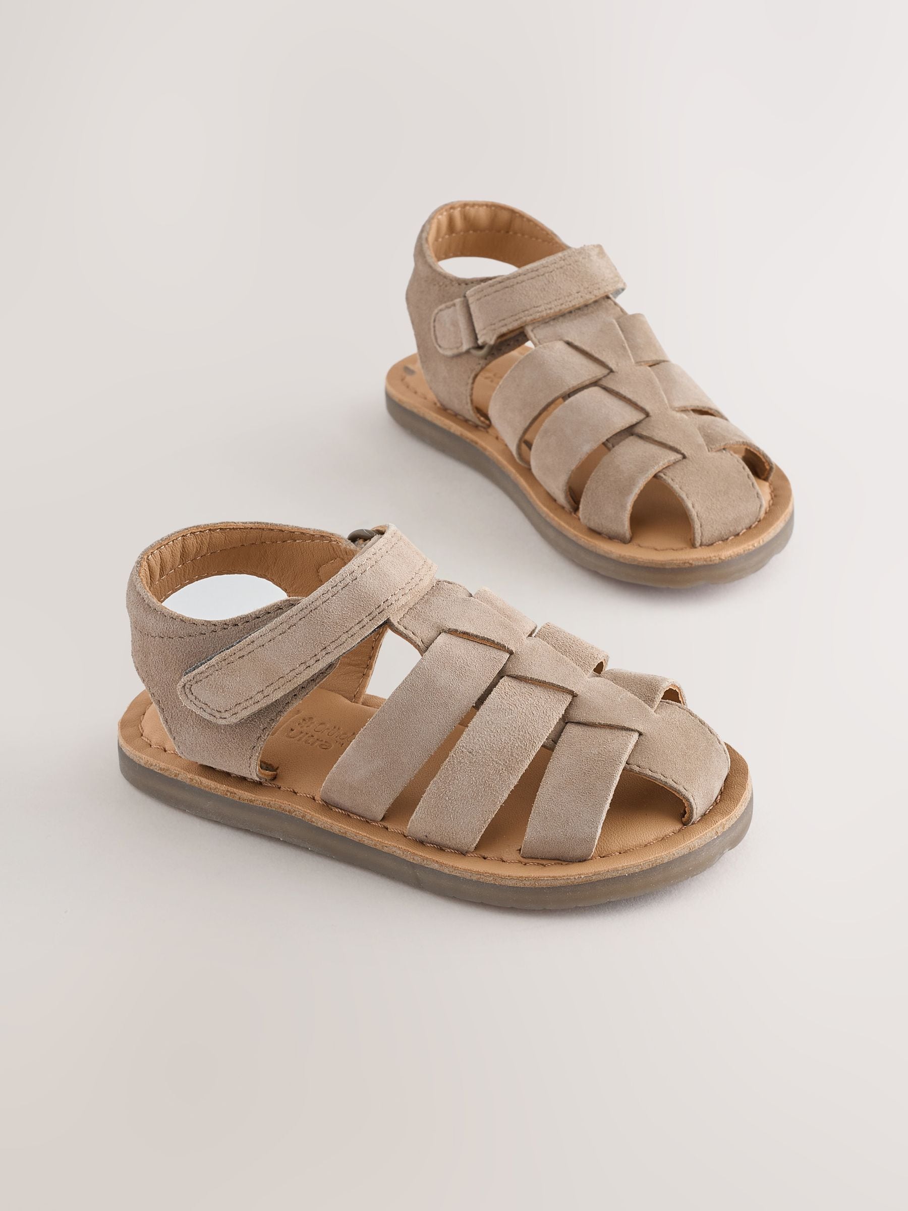 Neutral Leather Fisherman Sandals image 1