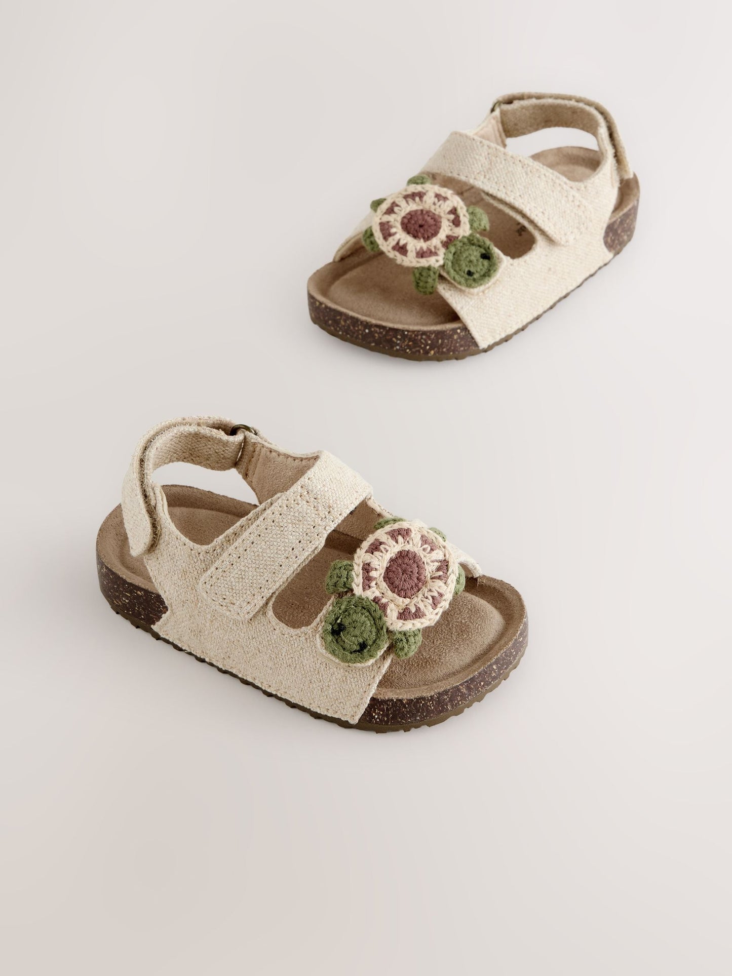 Neutral Turtle Touch Fastening Sandals image 1