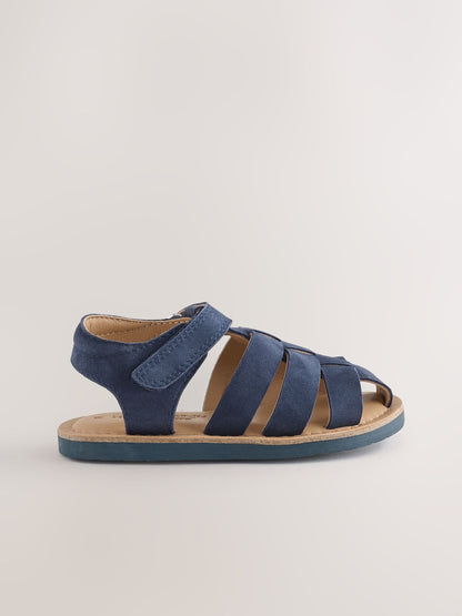 Navy Leather Fisherman Sandals image 2