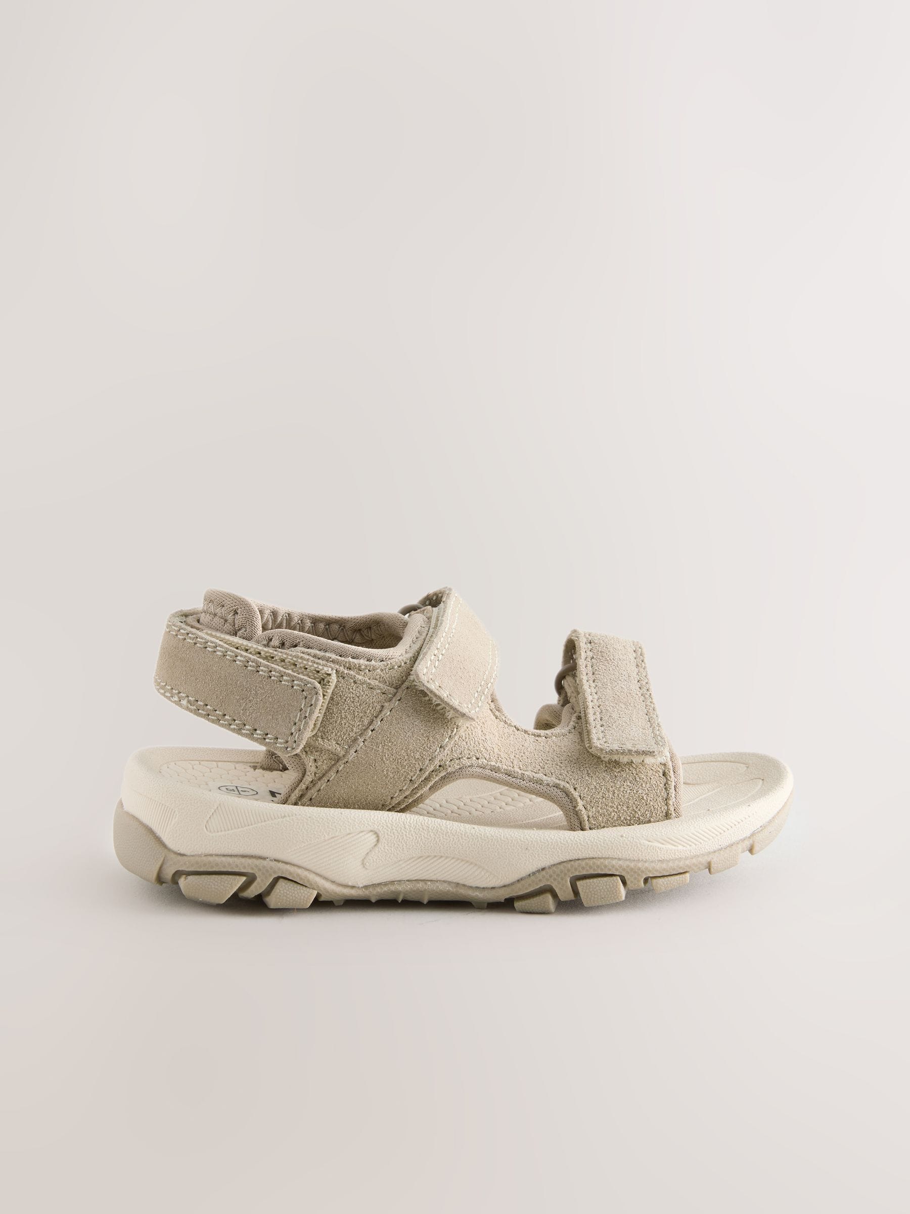 Neutral Leather Touch Fastening Trekker Sandals image 2
