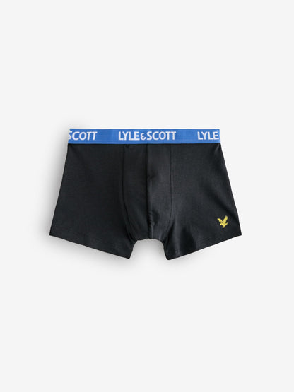 Dsiney Kidz - Lyle & Scott Black Markus Underwear Boxer Trunks 3 Pack image 2