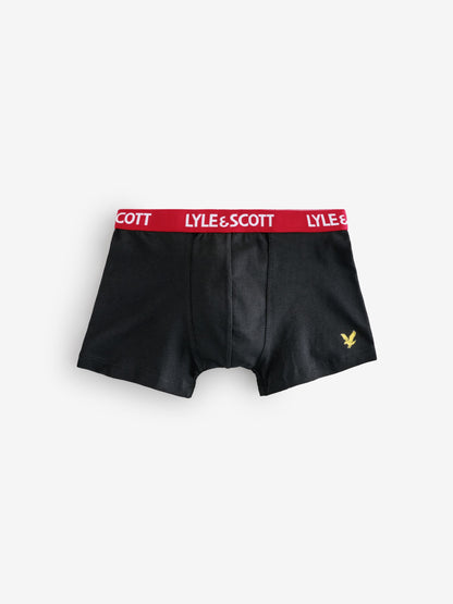 Dsiney Kidz - Lyle & Scott Black Markus Underwear Boxer Trunks 3 Pack image 4