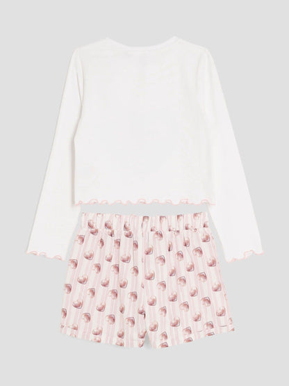 River Island Pink Puppy Graphic Pyjamas