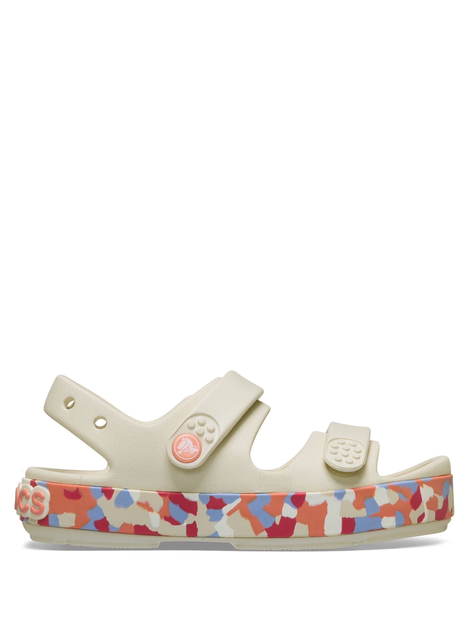 Crocs Cream Crocband Cruiser Glow Confetti Band Sandals image 1