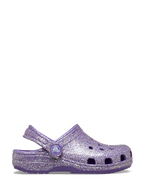 Crocs Purple Classic Fantasy Glitter Clogs image 1