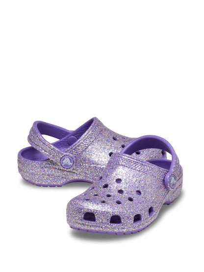 Crocs Purple Classic Fantasy Glitter Clogs image 5