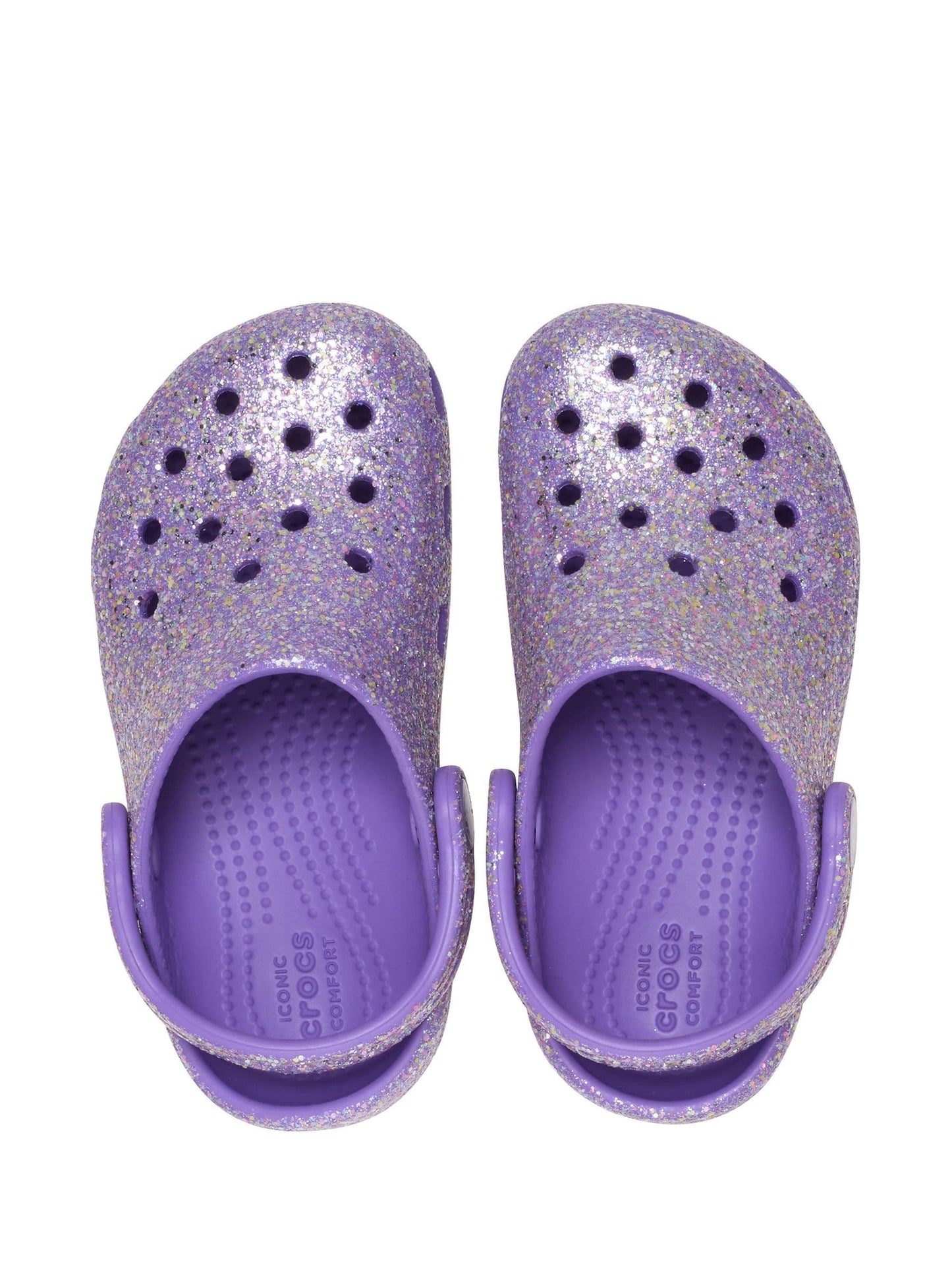 Crocs Purple Classic Fantasy Glitter Clogs image 6