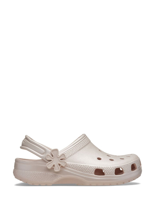 Crocs Pink Classic Pearl Shine Clogs image 1