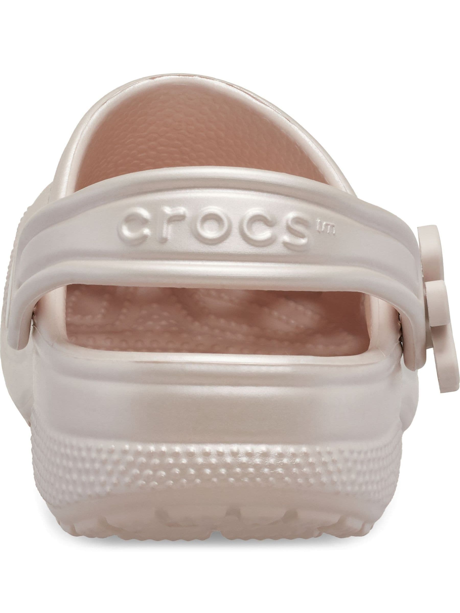 Crocs Pink Classic Pearl Shine Clogs image 3