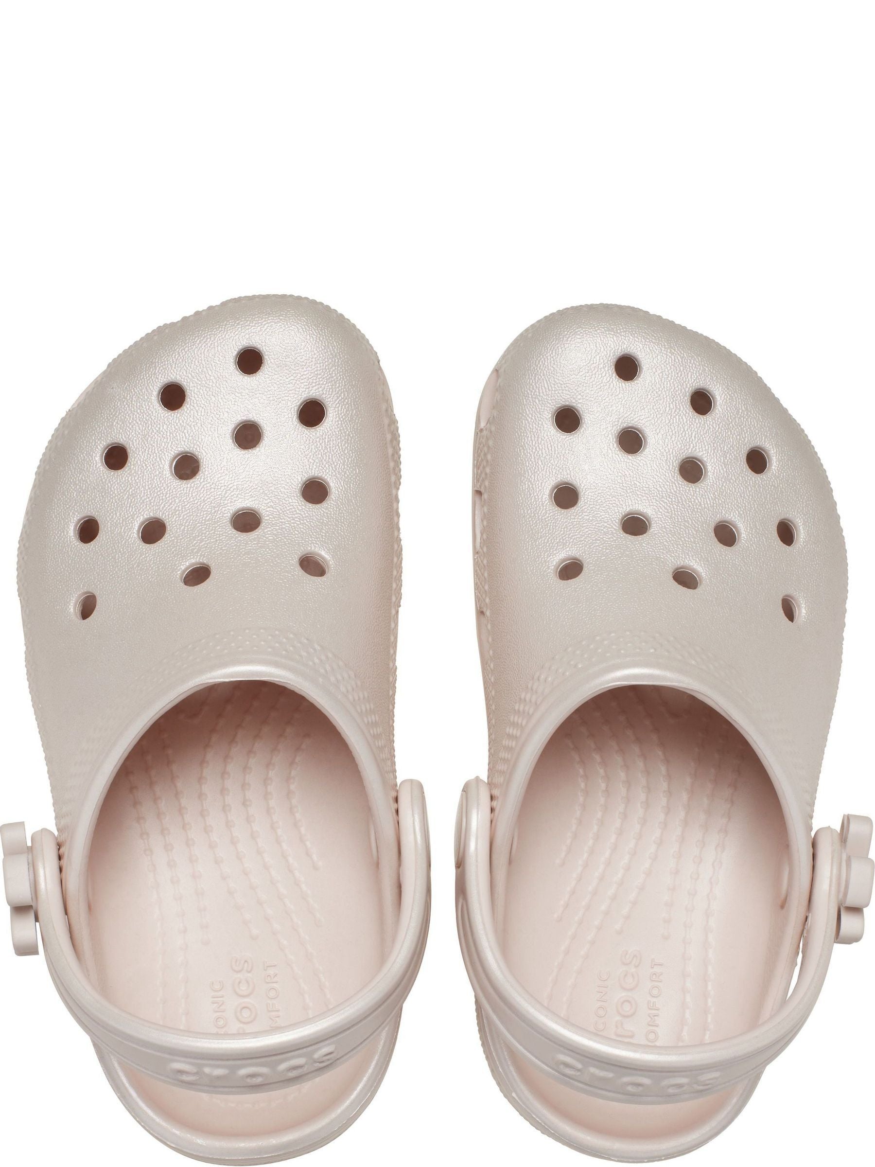 Crocs Pink Classic Pearl Shine Clogs image 6