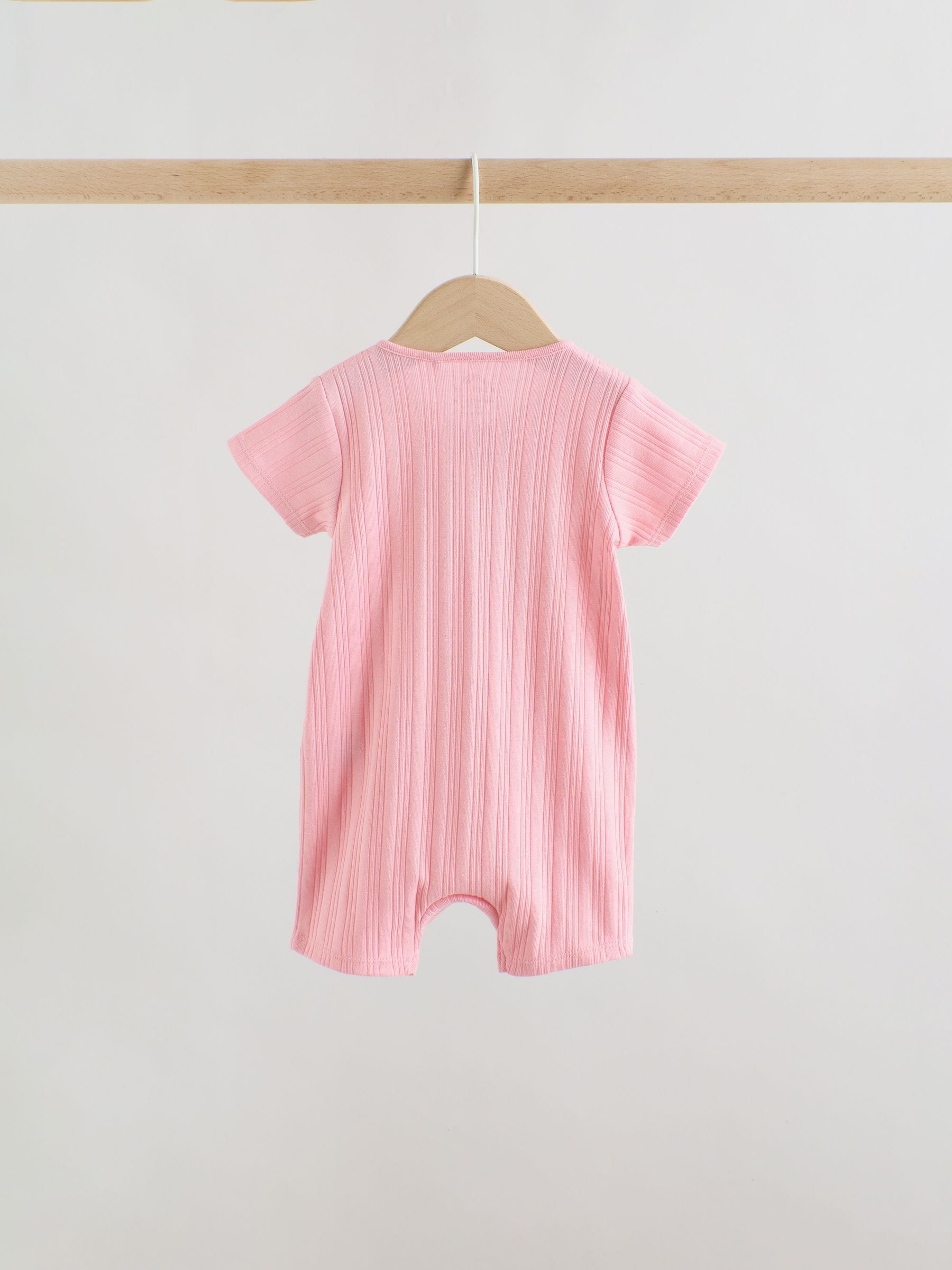 Bright 3 Pack Two Way Zip Baby Romper (0mths-3yrs) image 4