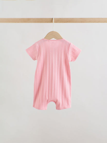 Bright 3 Pack Two Way Zip Baby Romper (0mths-3yrs) image 4