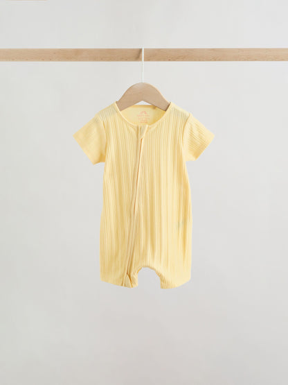 Bright 3 Pack Two Way Zip Baby Romper (0mths-3yrs) image 6