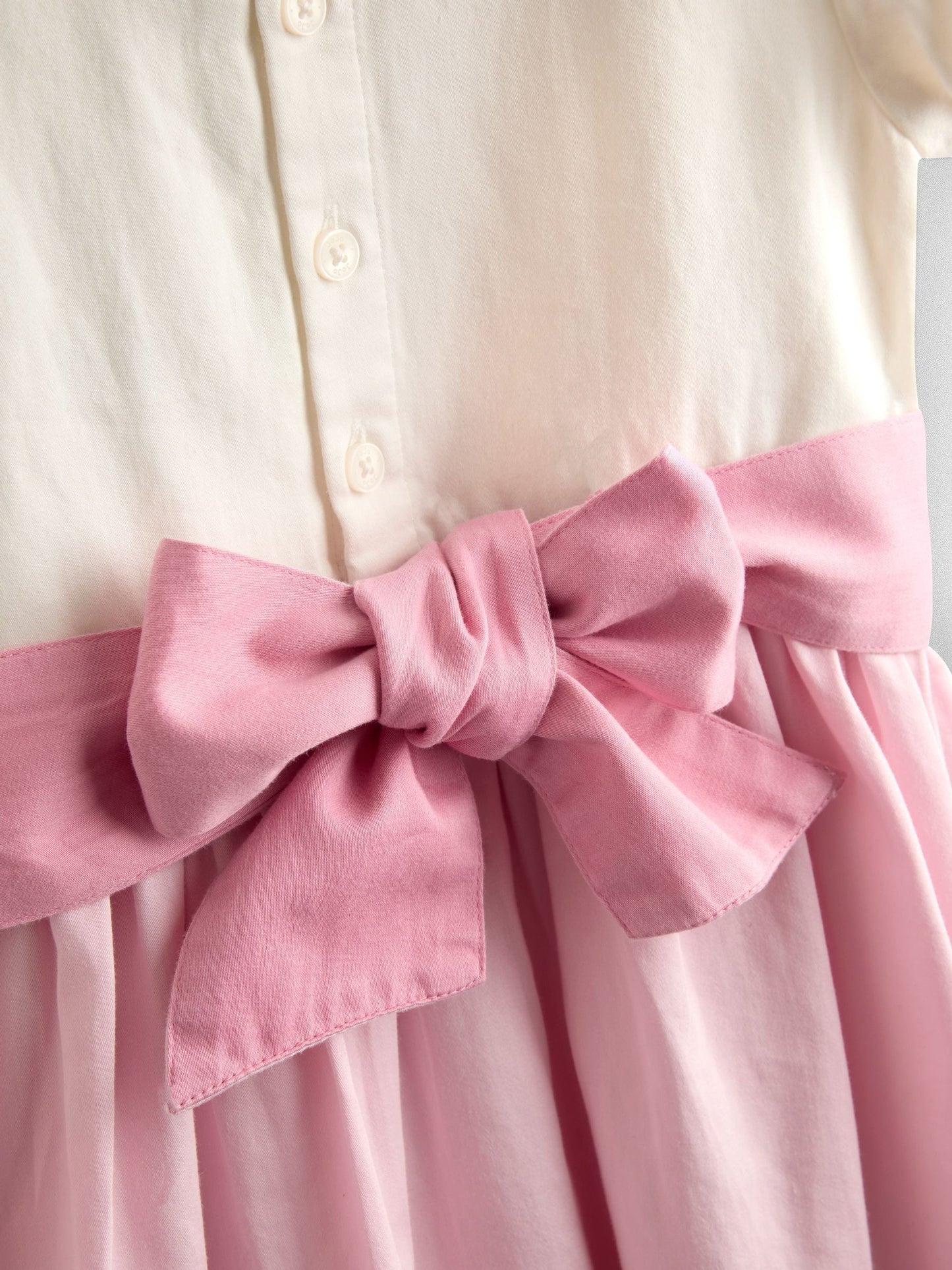 JoJo Maman Bébé Mid Pink Smocked Satin Party Dress image 4