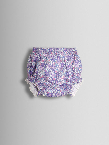 JoJo Maman Bébé Lilac Floral Broderie Collar Party Dress image 5