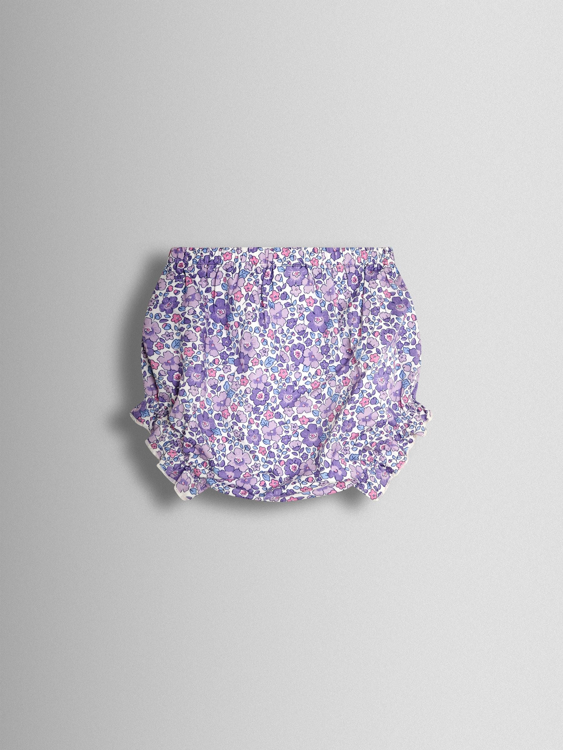 JoJo Maman Bébé Lilac Floral Broderie Collar Party Dress image 6