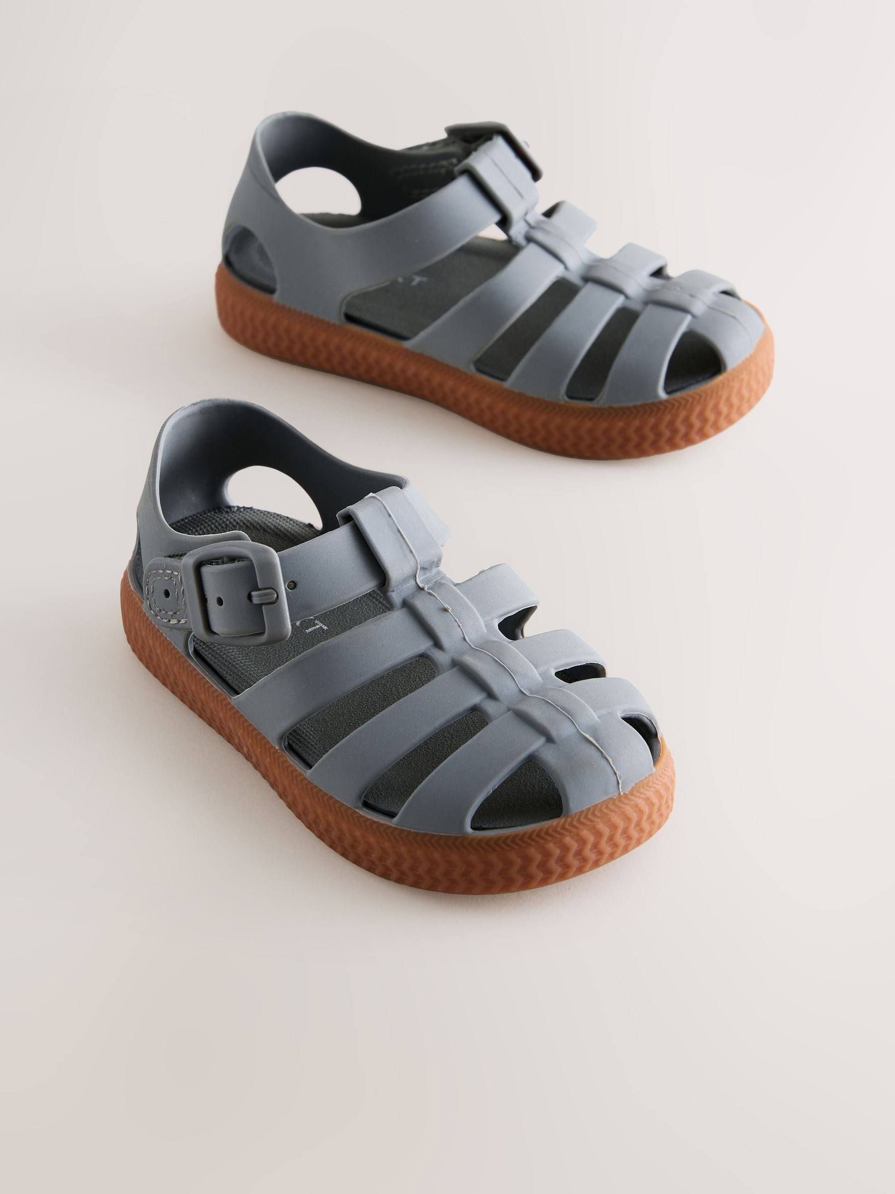 Grey Comfort Sole Fisherman Sandals image 2