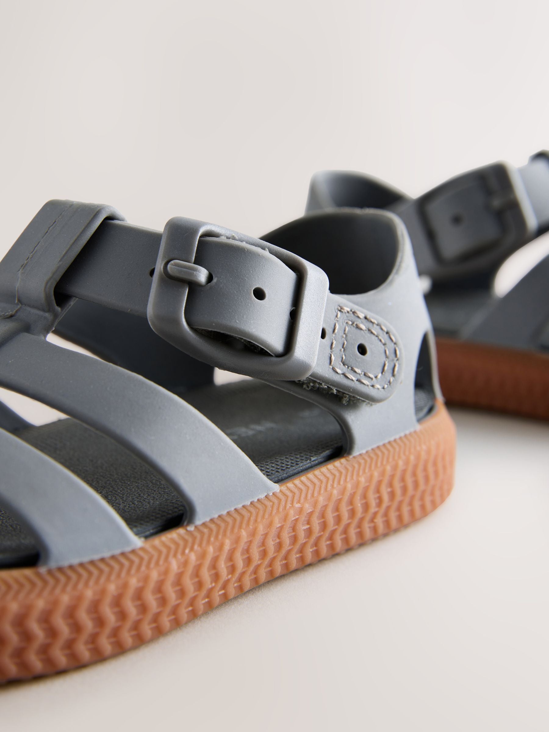 Grey Comfort Sole Fisherman Sandals image 5