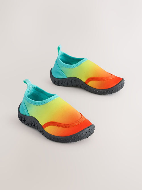 Bright Orange Ombre Wide Fit (G) Swim Socks image 1