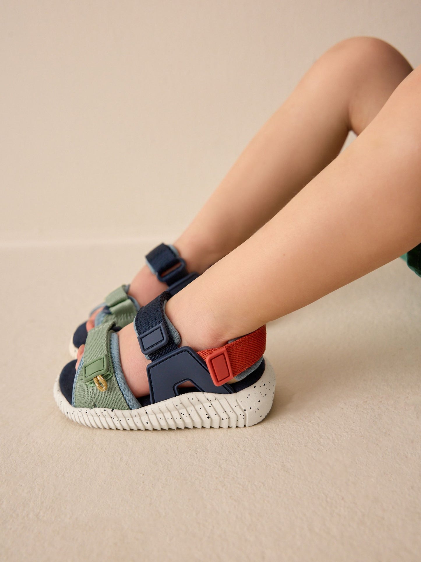 Blue Colourblock Utility Trekker Walking Sandals image 2