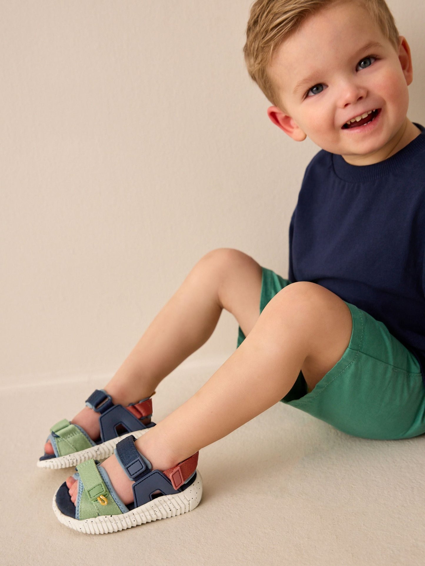 Blue Colourblock Utility Trekker Walking Sandals image 1
