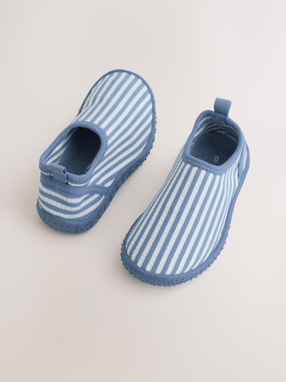Blue/Ecru Standard Fit (F) Swim Socks image 5
