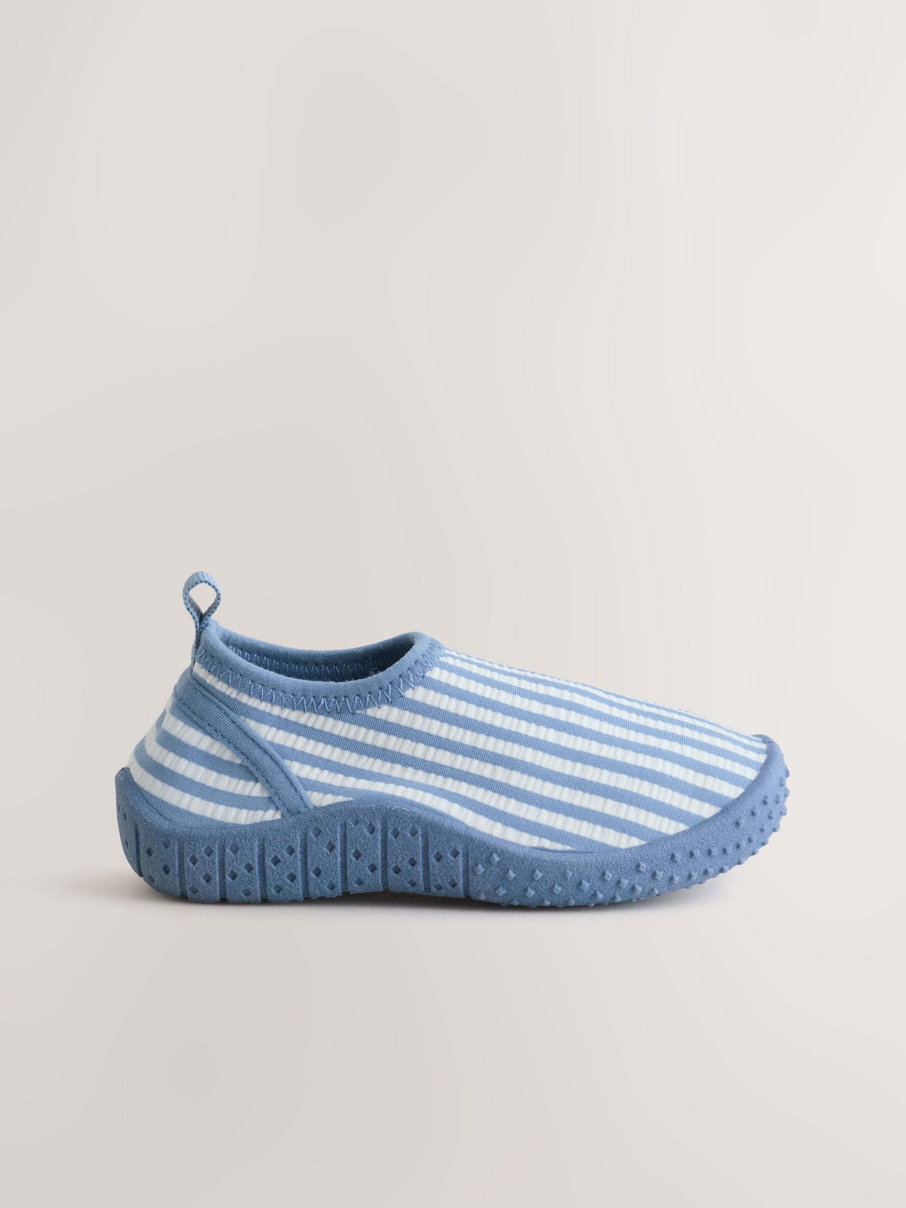 Blue/Ecru Standard Fit (F) Swim Socks image 6