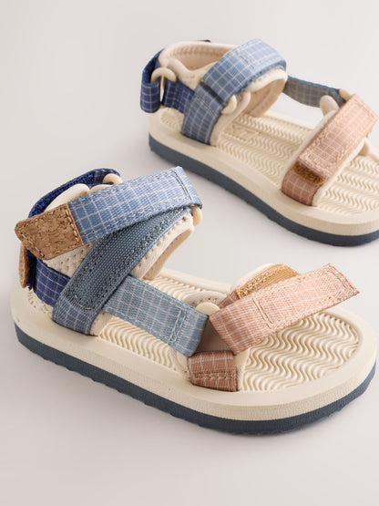 Neutral Standard Fit (F) Touch Fastening Trekker Walking Sandals image 5