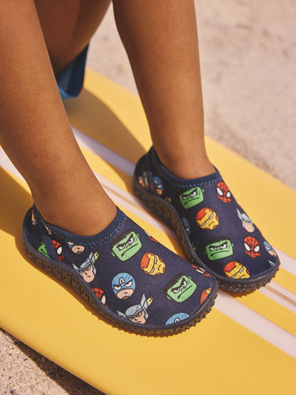Navy Marvel Swim Socks image 1
