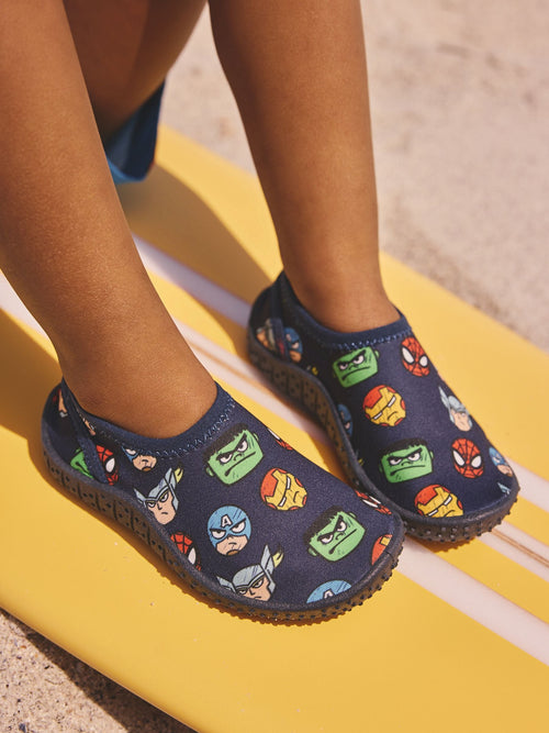 Navy Marvel Swim Socks image 1