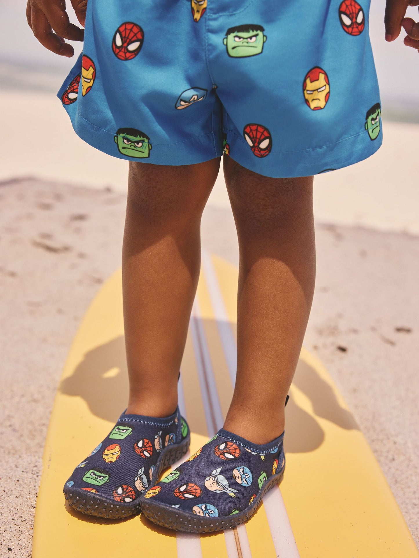 Navy Marvel Swim Socks image 2