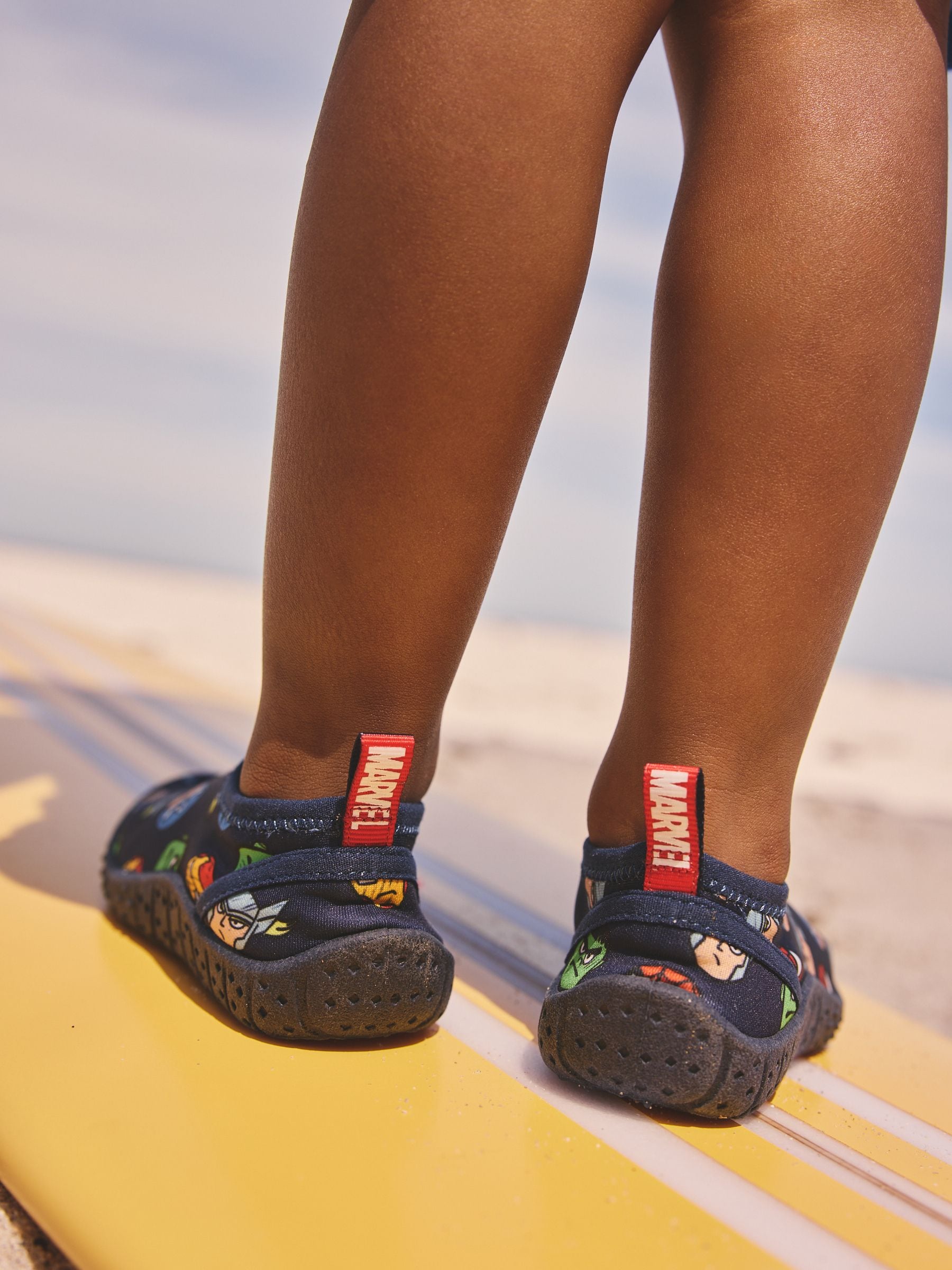 Navy Marvel Swim Socks image 4