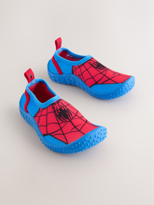 Red/Blue Spiderman Swim Socks image 1