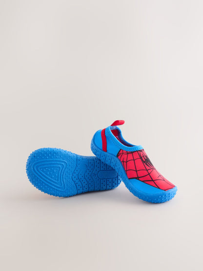Red/Blue Spiderman Swim Socks image 3