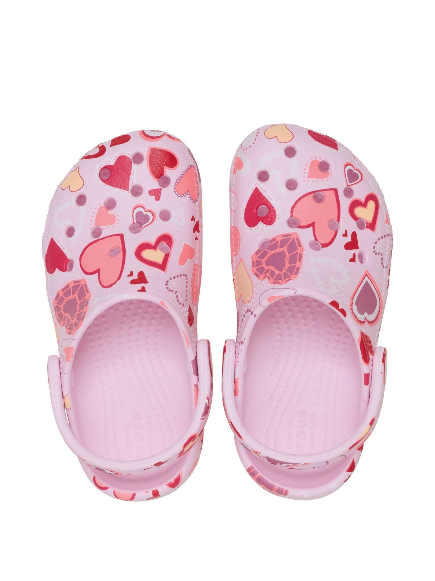 Crocs Pink Classic Hearts Clogs image 6