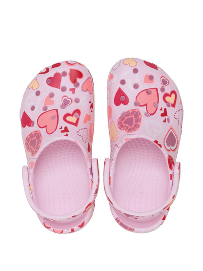 Crocs Pink Classic Hearts Clogs image 6