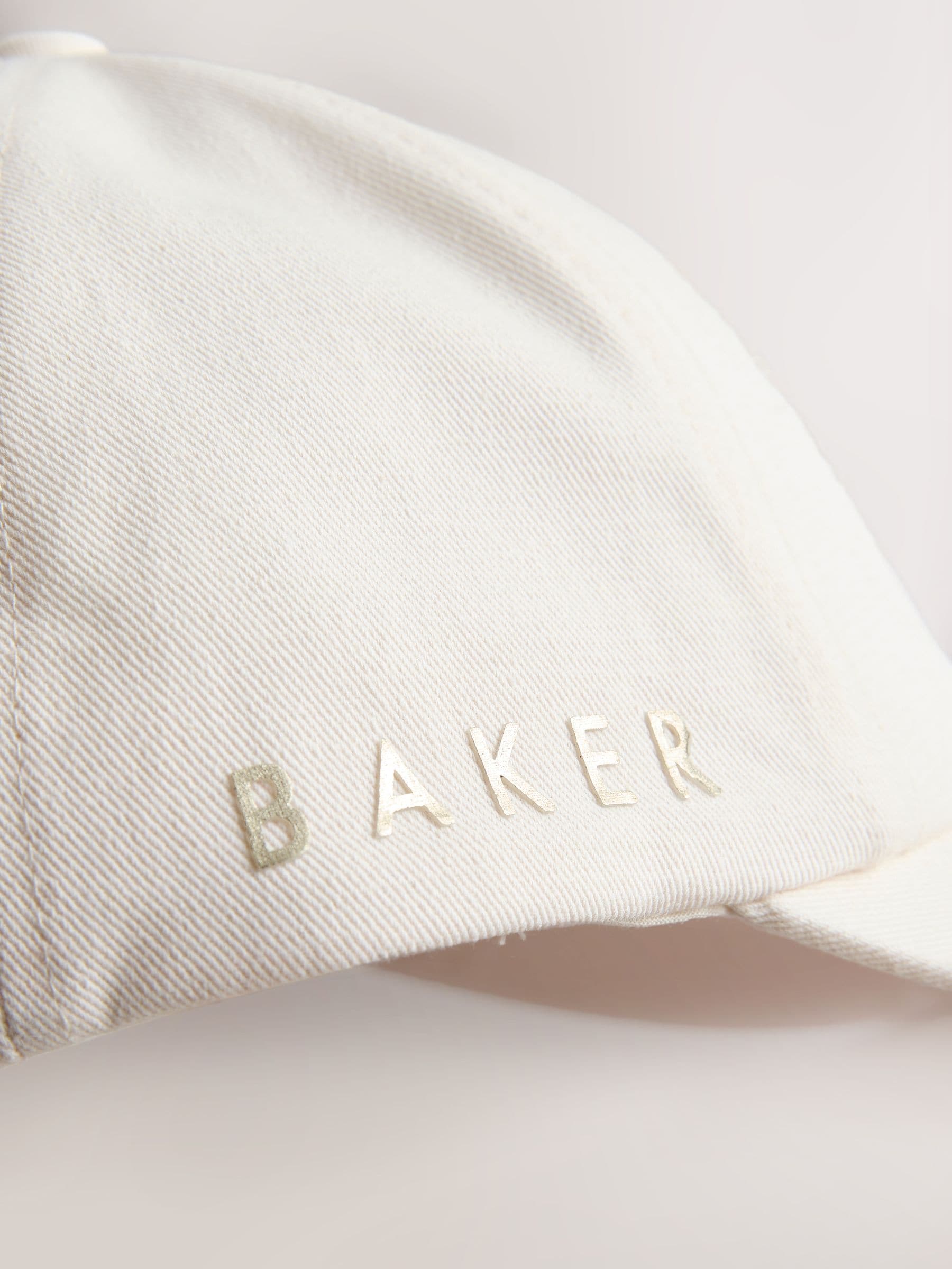 Baker by Ted Baker Logo Baseall Floral White Cap image 5