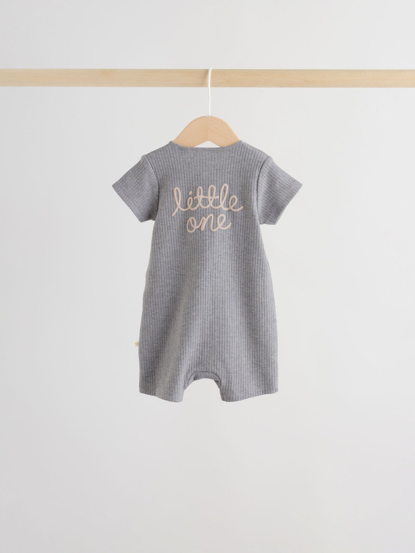 Beige Two Way Zip Baby Rompers 3 Pack (0mths-3yrs) image 6